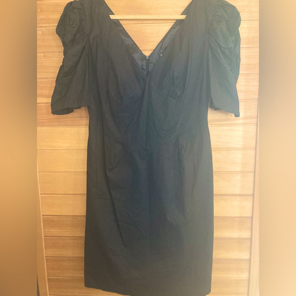 City chic Black Midi Dress Sweetheart Neckline